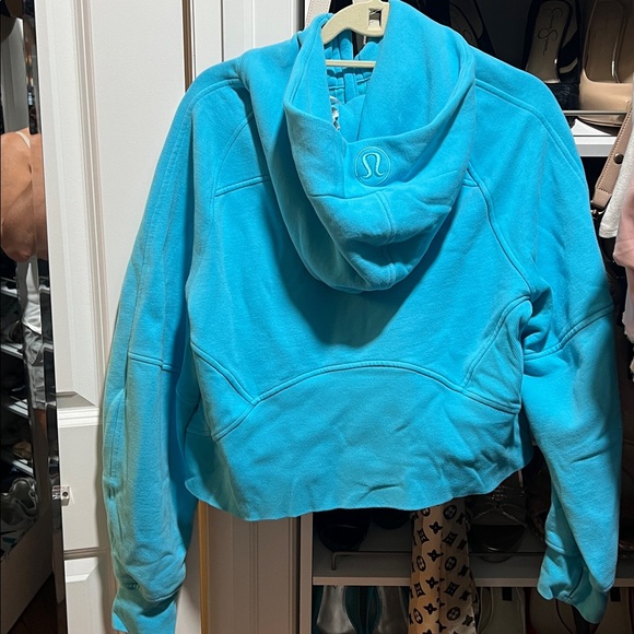 Lululemon Athletica Turquoise Scuba Half Zip Boxy Sweatshirt - Picture 6 of 7